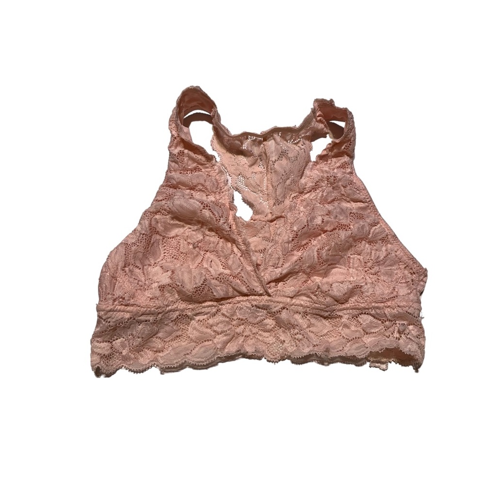 Marilyn Monroe Light Pink Lace Bralette Bra Lightweight Womens Size M